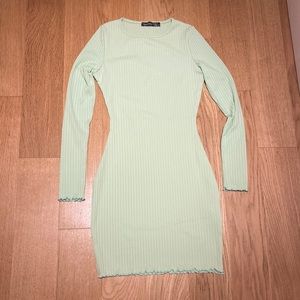 Boohoo long sleeve mini dress